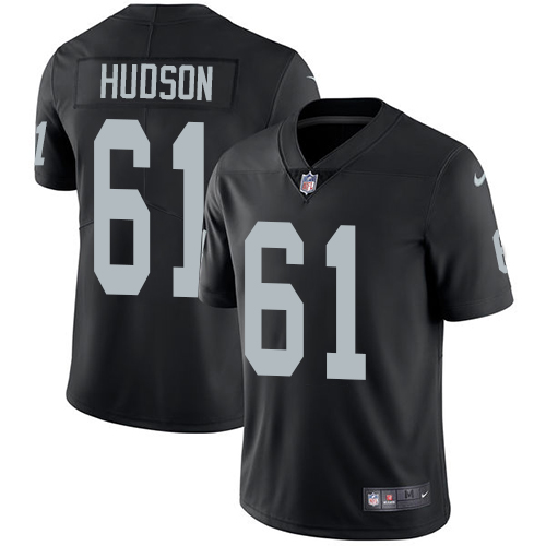 Nike Raiders #61 Rodney Hudson Black Team Color Men's Stitched NFL Vapor Untouchable Limited Jersey - Click Image to Close